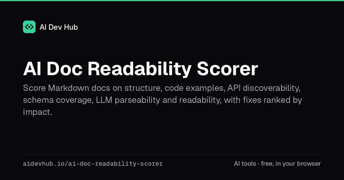 AI Doc Readability Scorer | AI Dev Hub