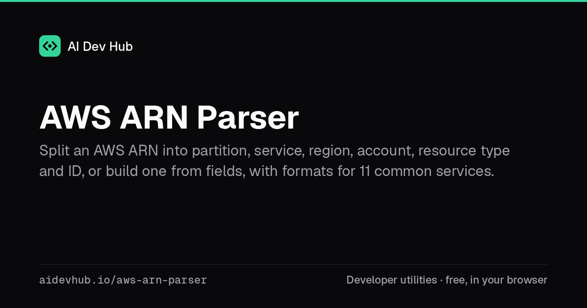 AWS ARN Parser | AI Dev Hub