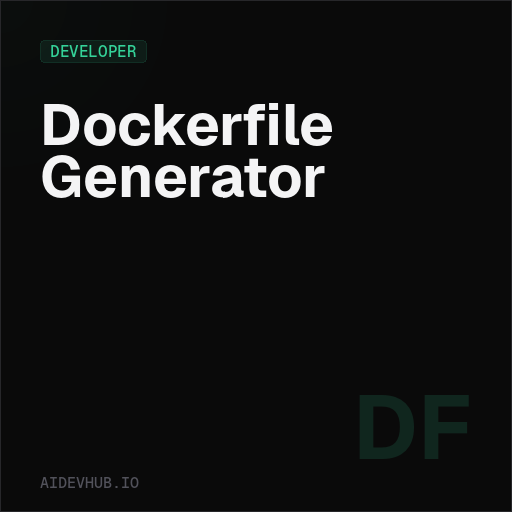 Dockerfile Generator | AI Dev Hub