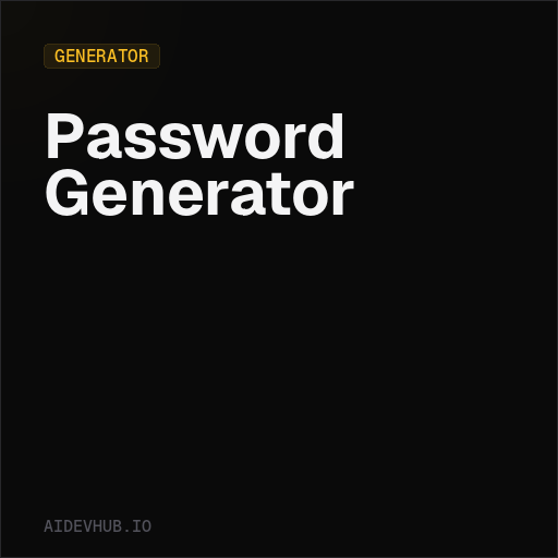 Password Generator | AI Dev Hub